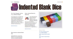 Desktop Screenshot of indentedblankdice.com